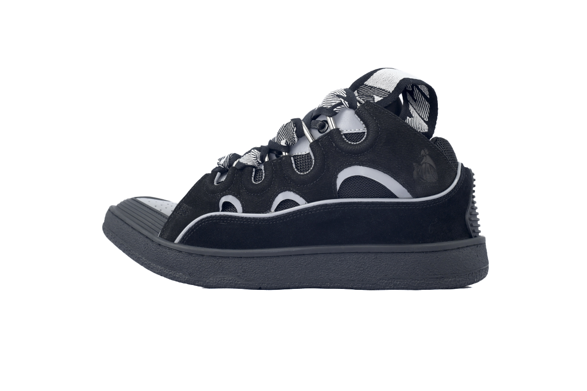 Lanvin Curb Sneaker Black Grey FM-SKRK11-REFL-P2210
