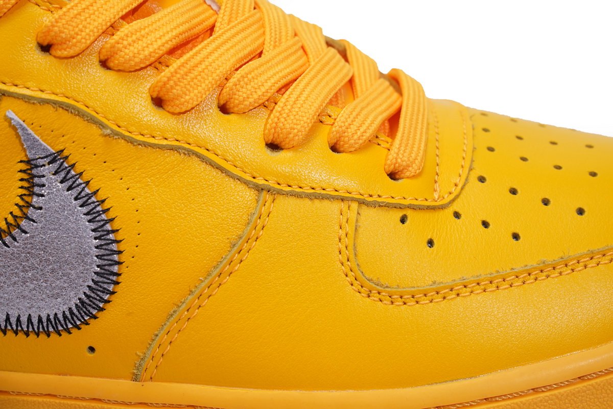 Nike Air Force 1 Low OFF-WHITE University Gold Metallic Silver DD1876-700