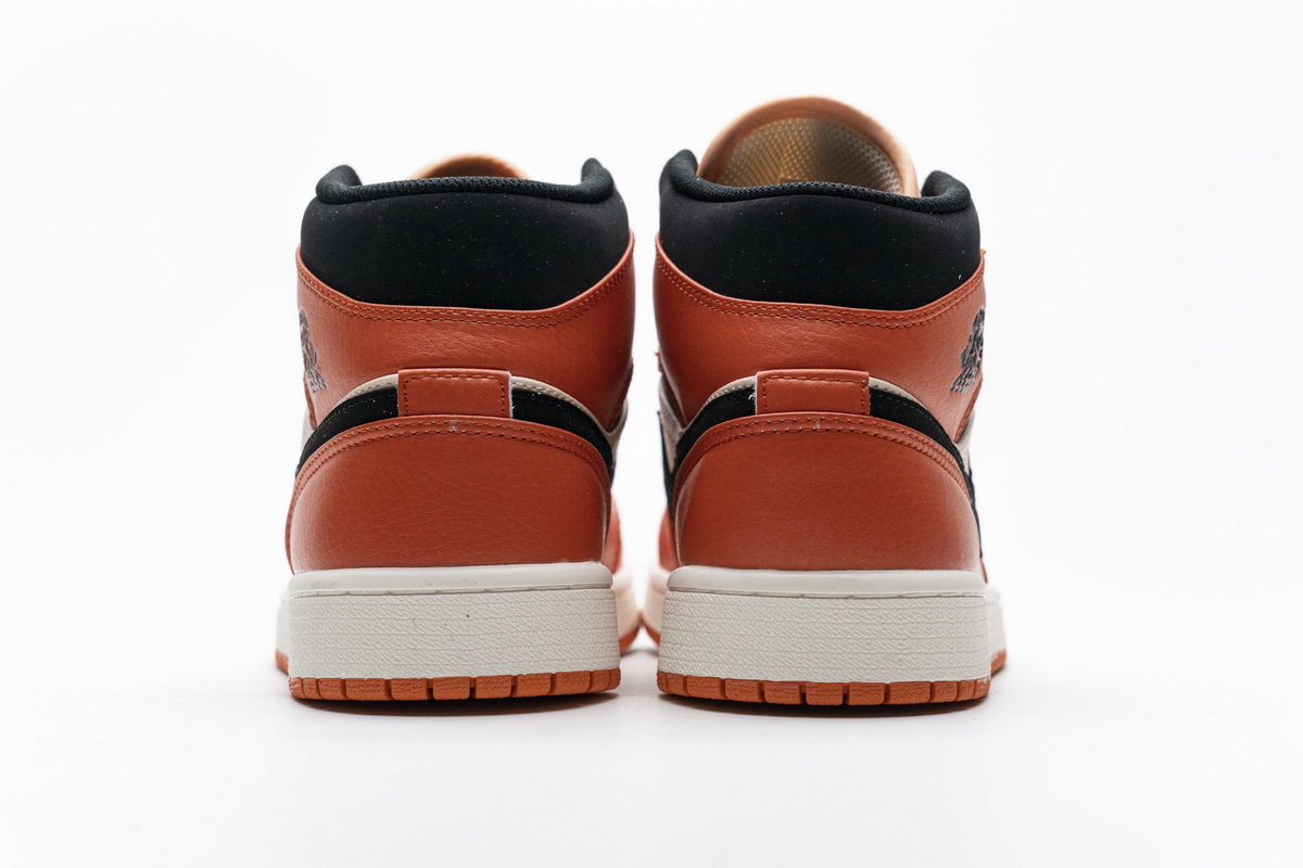 Air Jordan 1 Mid Team Orange Black 852542-800