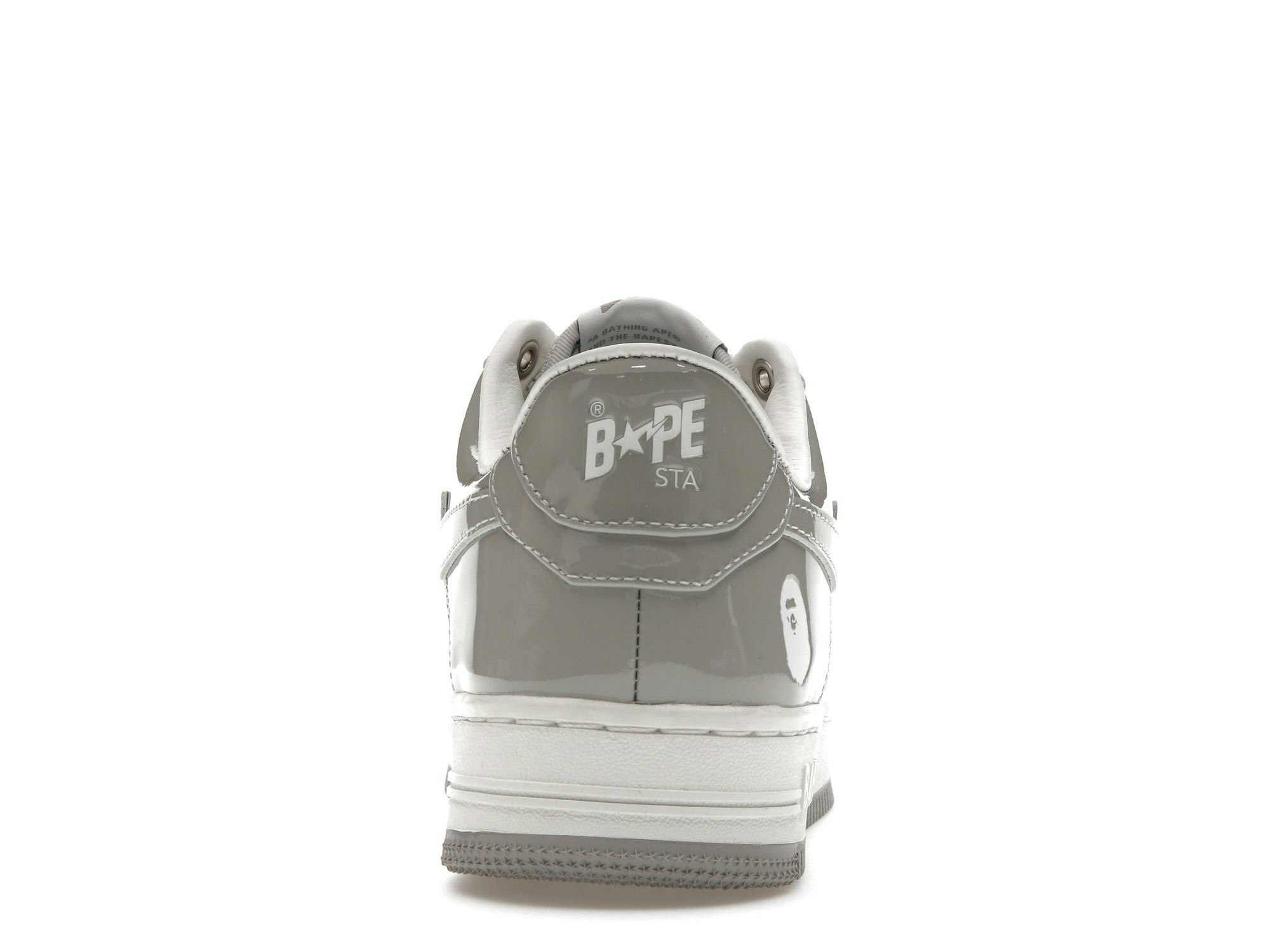 A Bathing Ape Bape Sta Patent Leather White Grey (2023)
