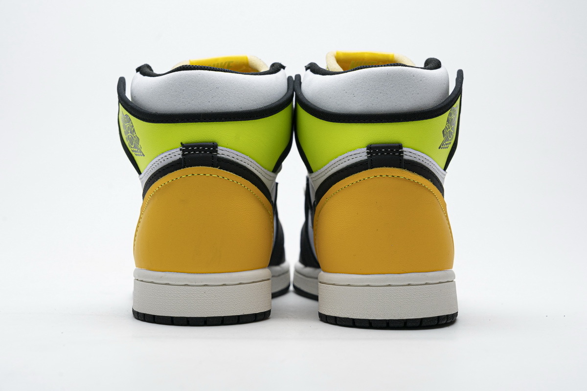 LJR Batch Air Jordan 1 Retro High White Black Volt University Gold 555088-118