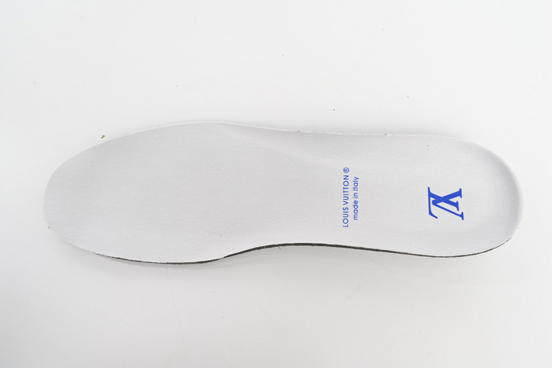 LOUIS VUITTON Leather lace up Fashionable Board Shoes Blue 51BCOLRB