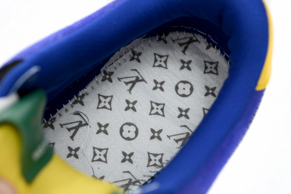 LOUIS VUITTON x Nike Air Force 1 Silver Yellow 1A9VCH