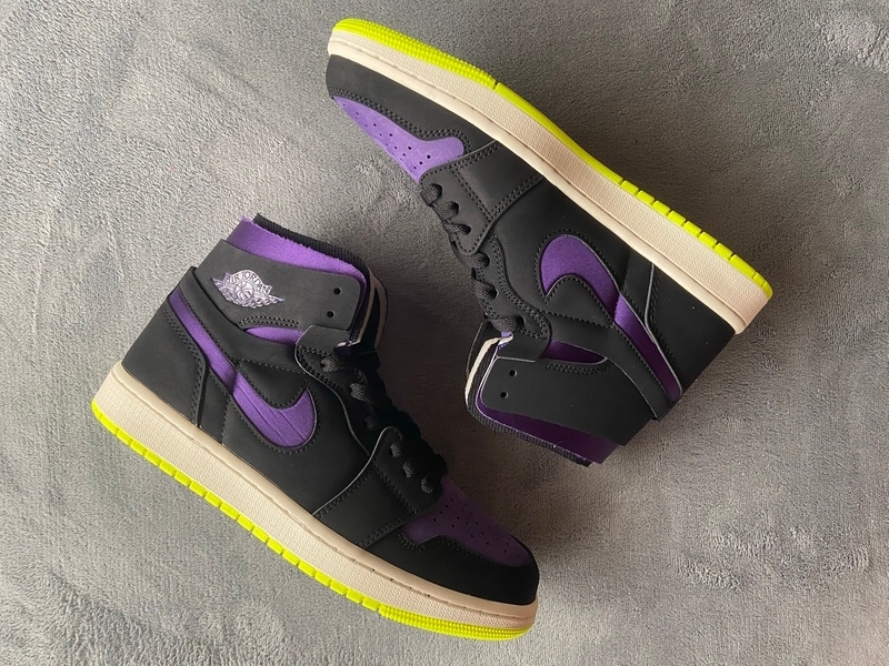LJR Batch Air Jordan 1 High Zoom Air CMFT Black Court Purple Lemon Venom (W) CT0979-001
