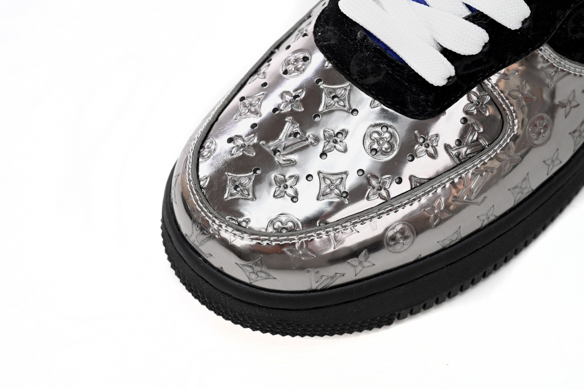 LOUIS VUITTON x Nike Air Force 1 Silver Yellow 1A9VCH