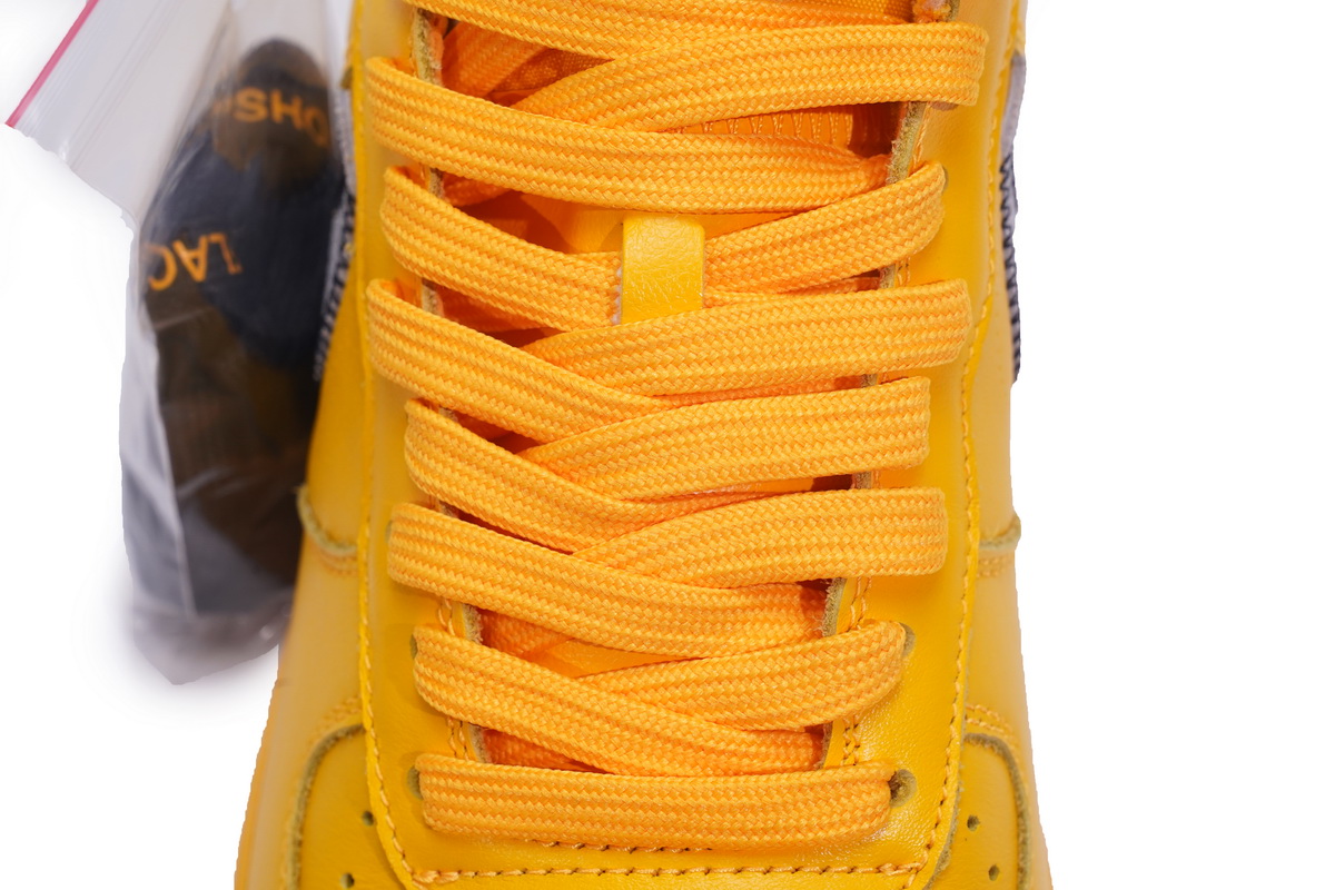 Nike Air Force 1 Low OFF-WHITE University Gold Metallic Silver DD1876-700