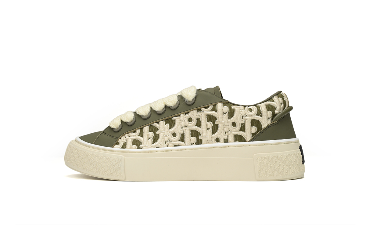 Denim Tears' B33 Sneakers Release Khaki Embroidery
