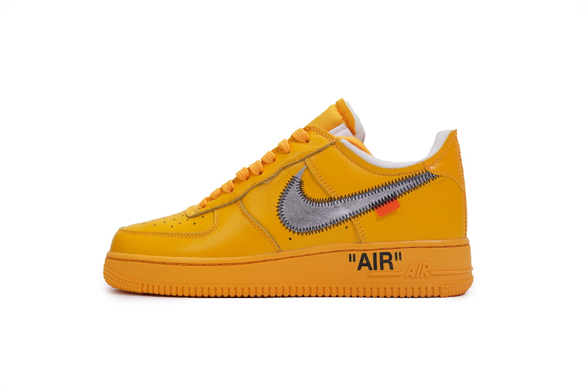 Nike Air Force 1 Low OFF-WHITE University Gold Metallic Silver DD1876-700