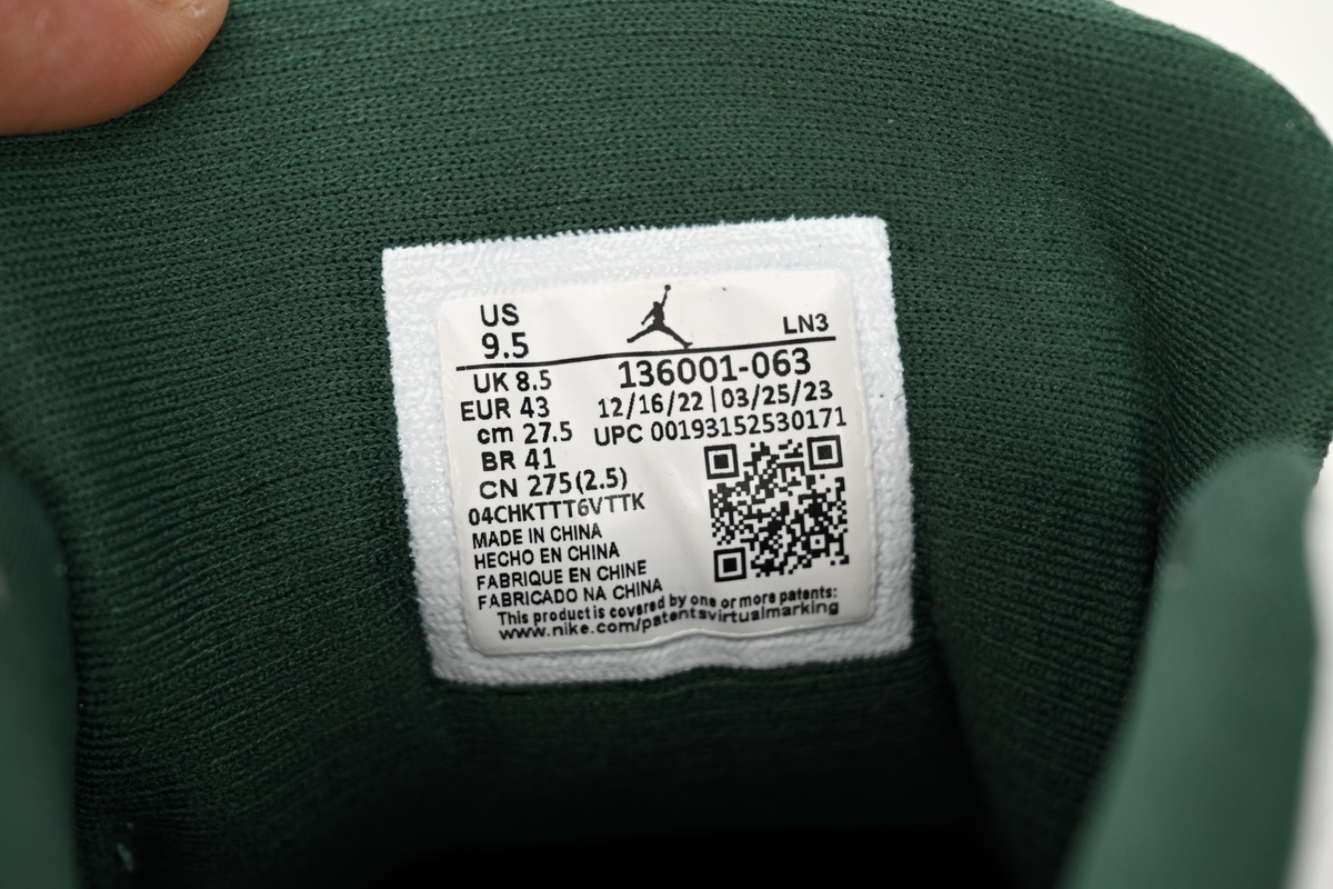 Air Jordan 12 White Green 136001-063