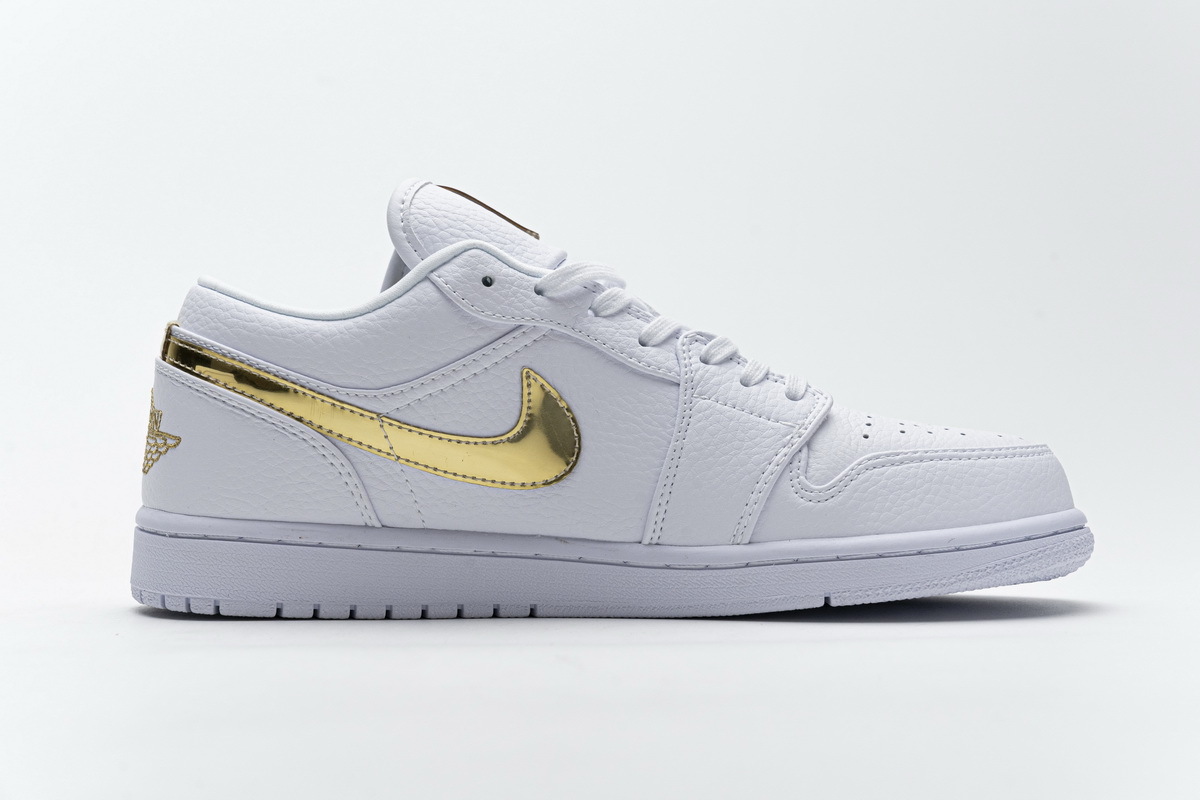 Air Jordan 1 Low White Metallic Gold (W) CZ4776-100