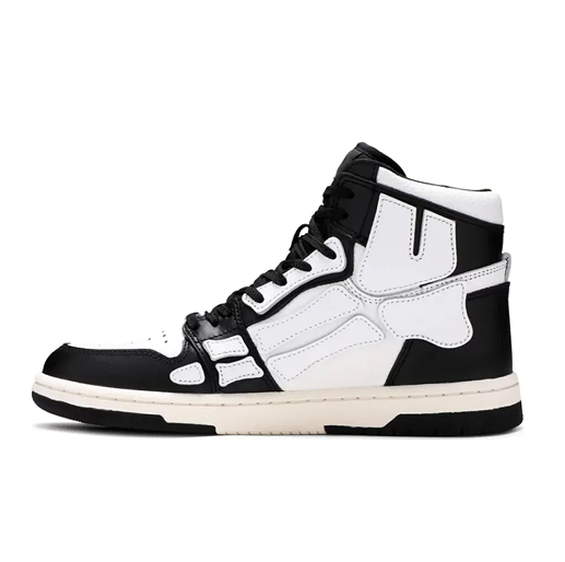 AMIRI Skel Top High Whtie Black MFS002-111