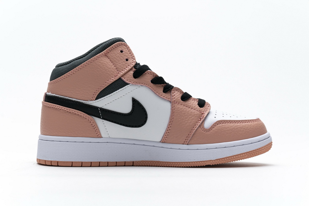 Air Jordan 1 Mid Pink Quartz (GS) 555112-603