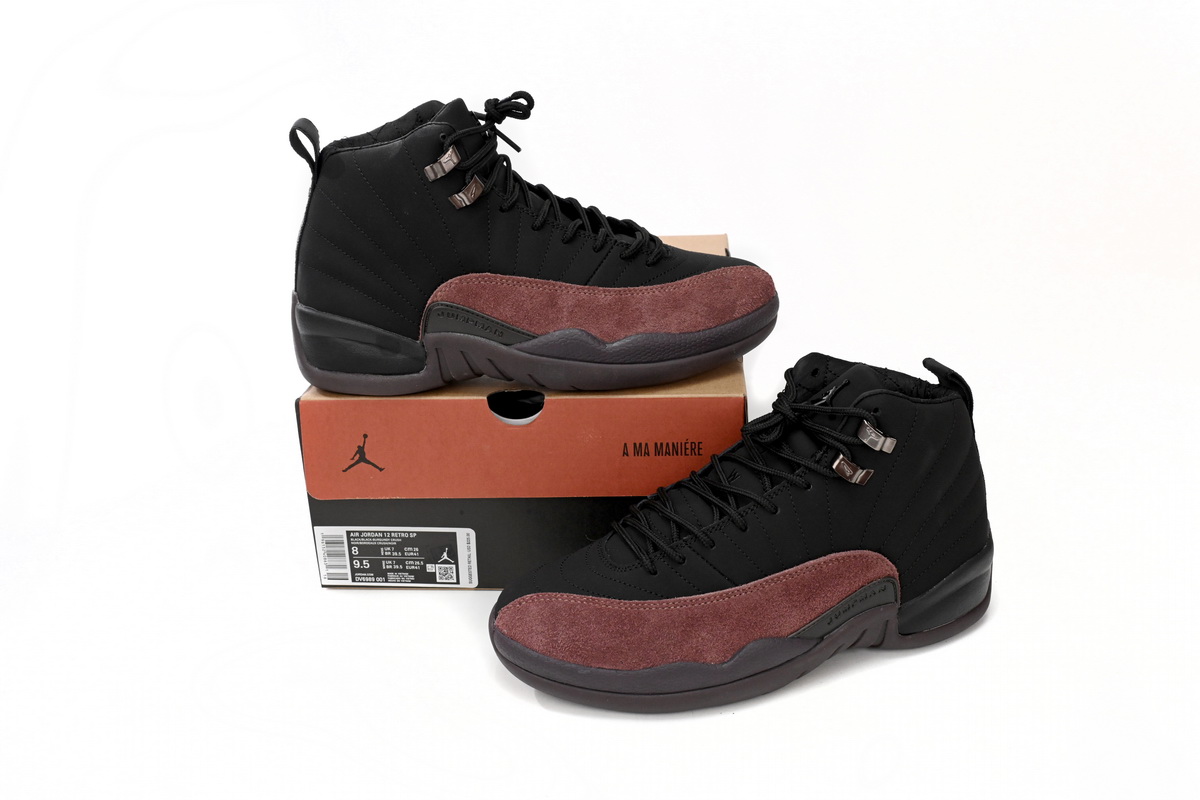 A Ma Maniére x Air Jordan 12 Black Wine Red DV6989-001