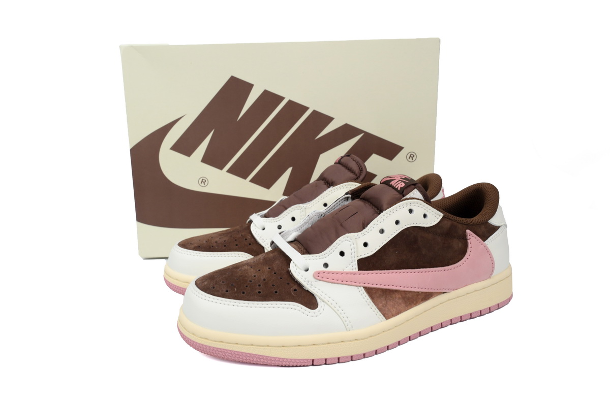 Air Jordan 1 Low Travis Scott Dark Pony Pink DZ4137-206
