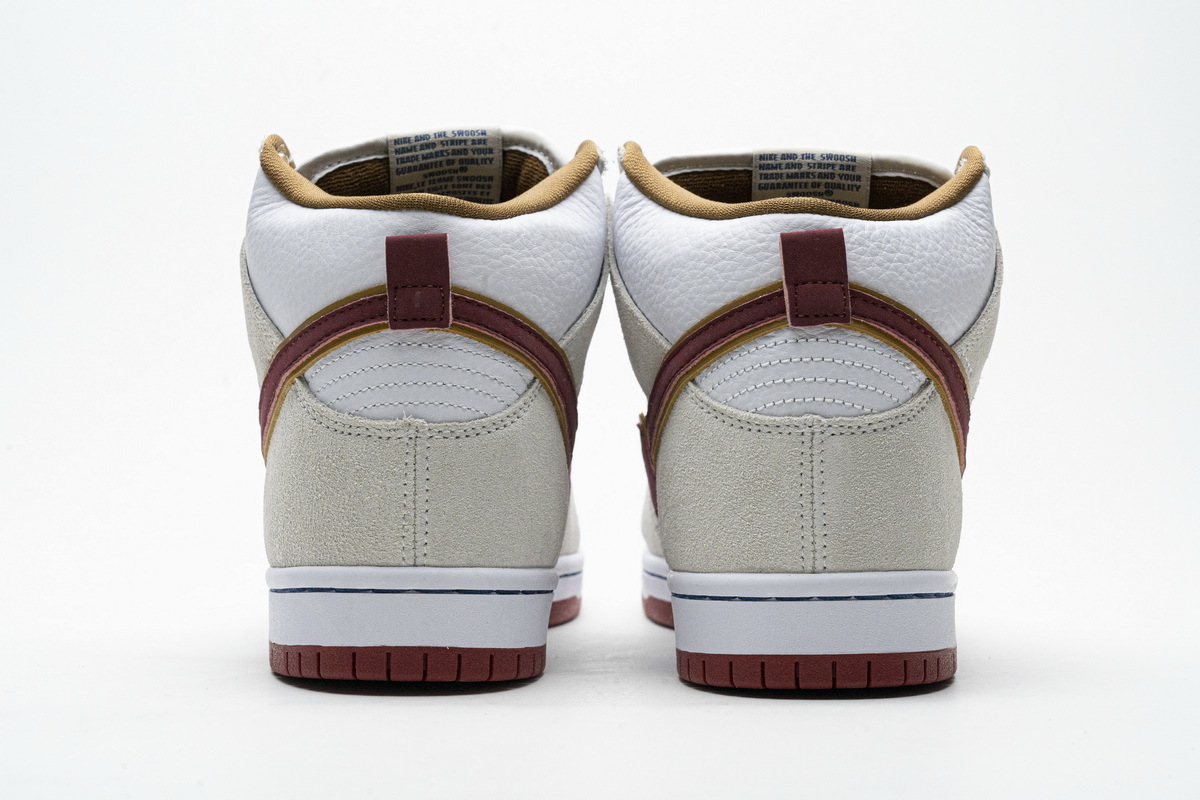 Nike SB Dunk High Sail Bright Crimson CV9499-100