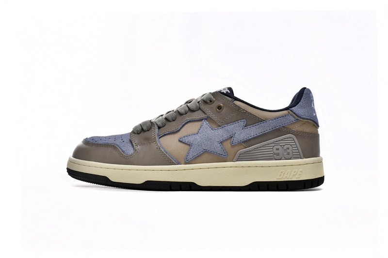 A Bathing Ape Bape Sta Low Make old Khaki Blue 1120-291-019