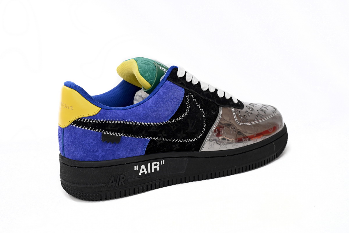LOUIS VUITTON x Nike Air Force 1 Silver Yellow 1A9VCH