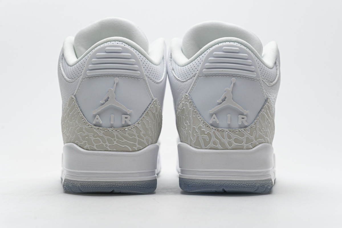 Air Batch Jordan 3 Retro Pure White 136064-111