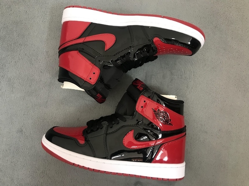 LJR Batch Air Jordan 1 High OG Bred Patent 555088-063