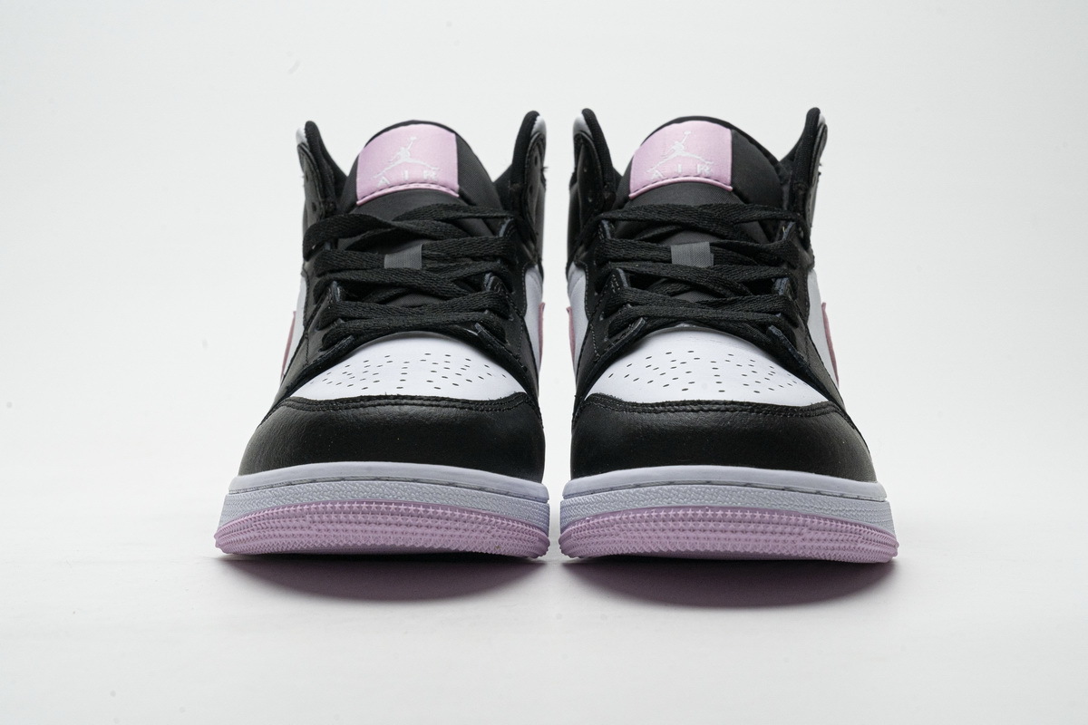 Air Jordan 1 Mid White Black Light Arctic Pink (GS) 555112-103