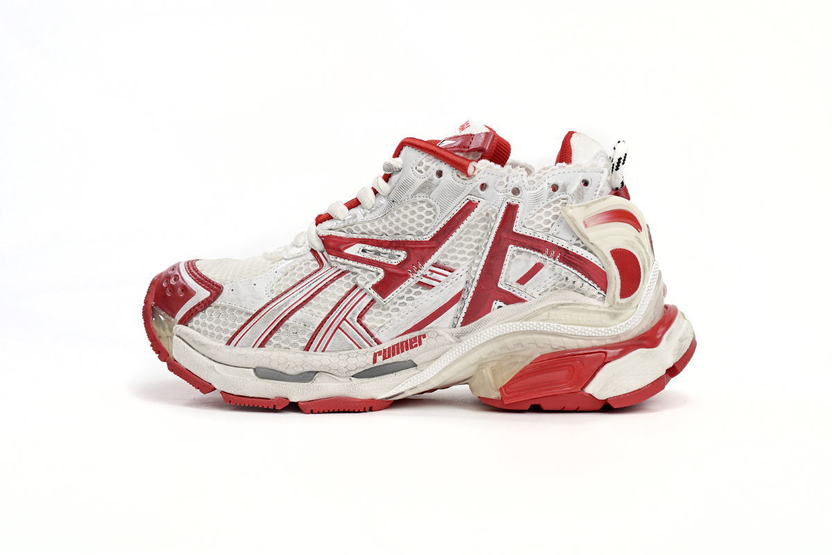 Balenciaga Runner White Red 677402 W3RB2 9060