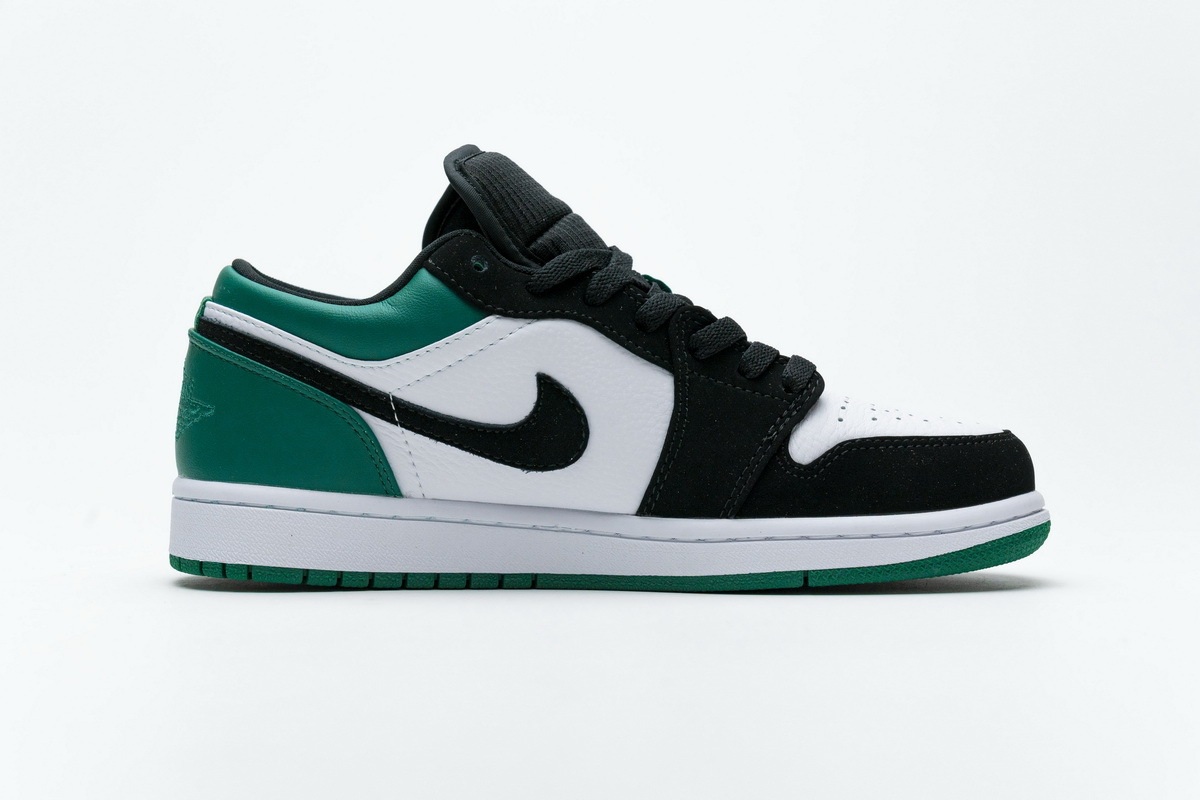 Air Jordan 1 Low White Black Mystic Green 553558-113