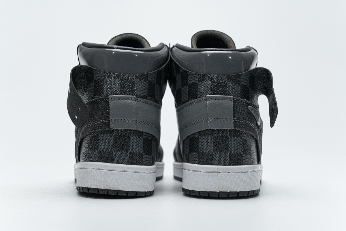 Air Jordan 1 High Grey X LOUIS VUITTON (regular Jordan shoe box)