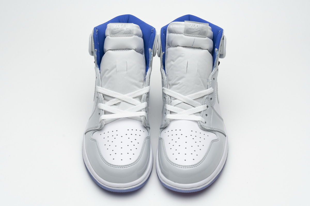 LJR Batch Air Jordan 1 Retro High Zoom White Racer Blue CK6637-104
