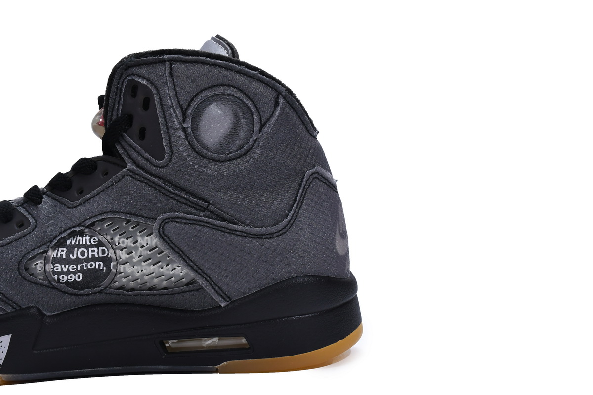 Air Jordan 5 Retro Off-White Black CT8480-001
