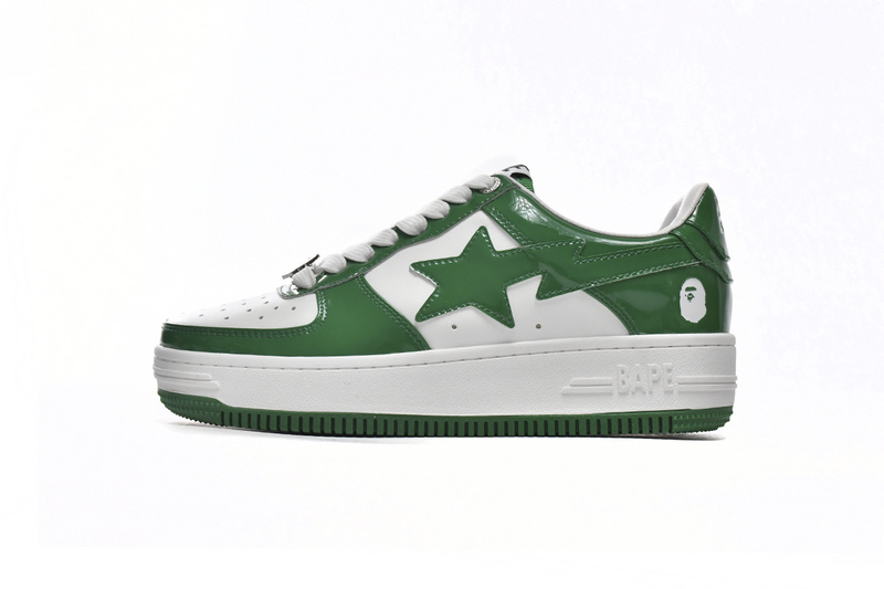 A Bathing Ape Bape Sta Low White Green 1H70-191-001