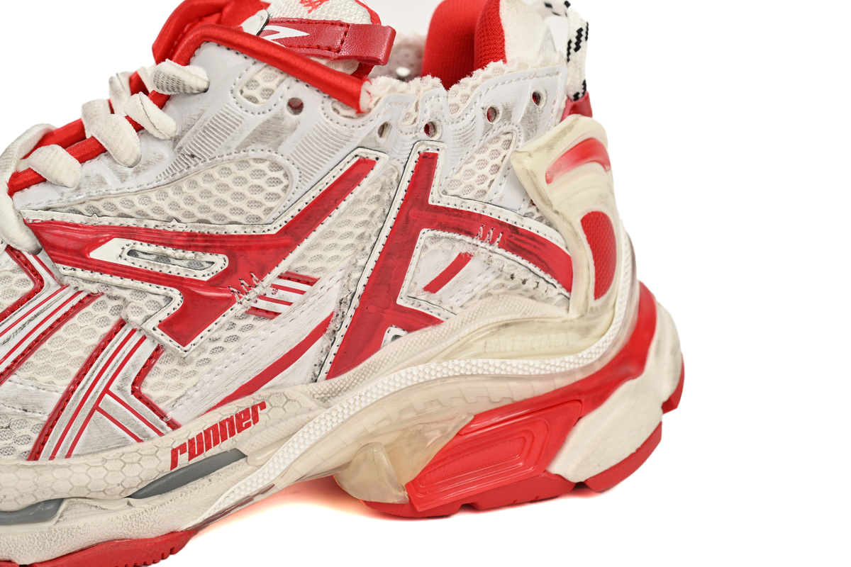 Balenciaga Runner White Red 677402 W3RB2 9060