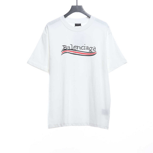 Balenciaga damaged coke wave short-sleeve white