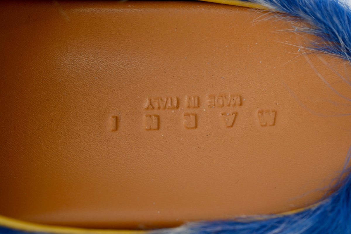 MARNI Fussbett Tie Dye white Blue