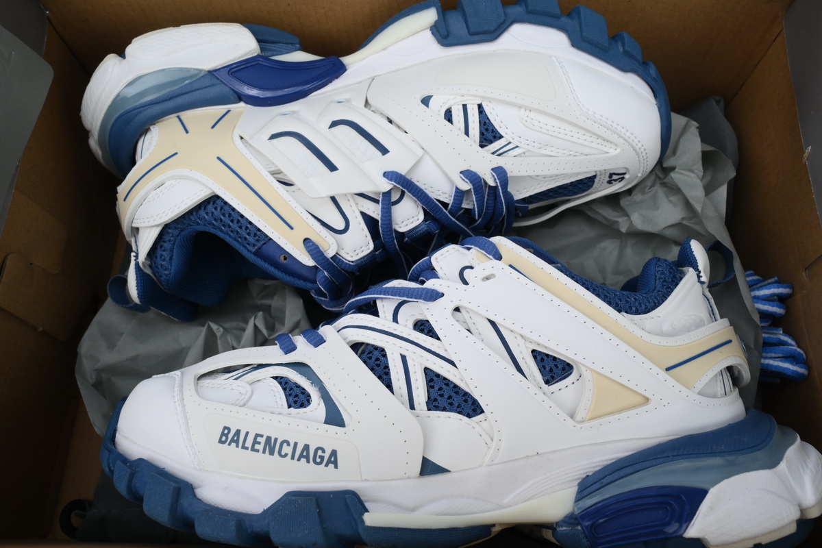 Balenciaga Track Sneaker White Blue