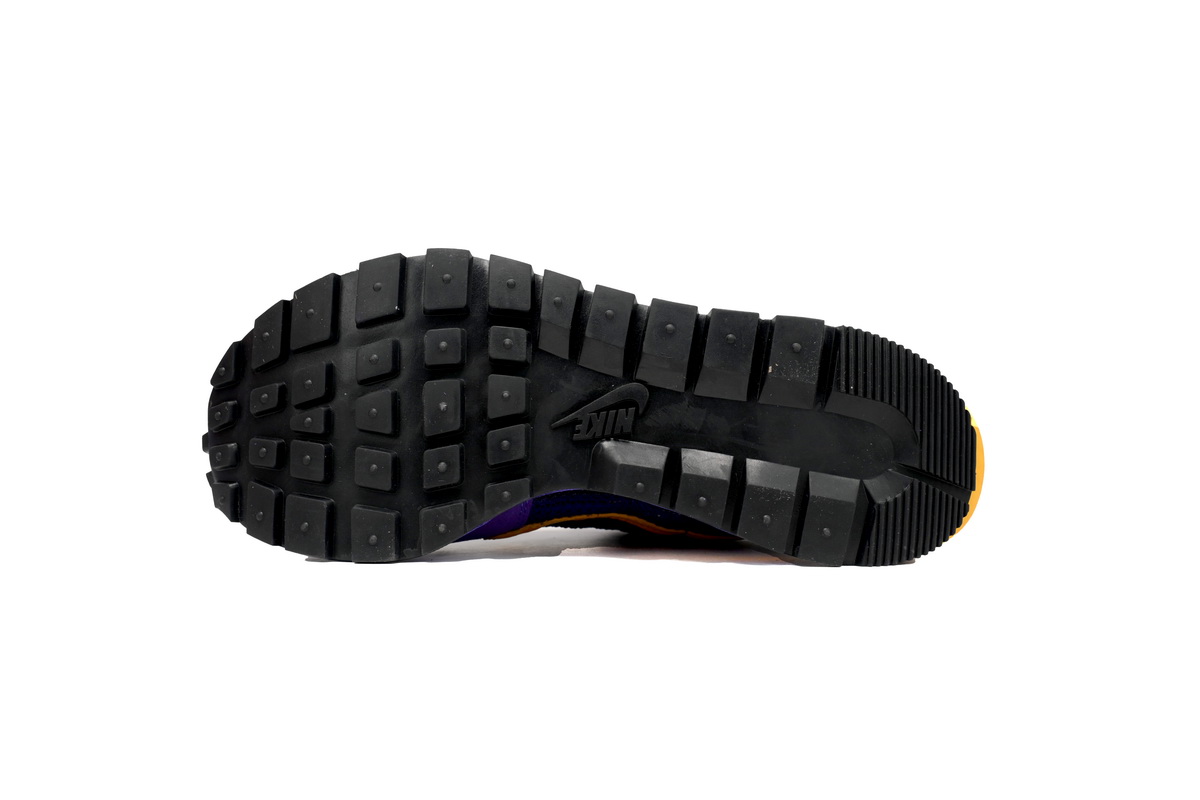 Sacai x Nike VaporWaffle Sesame Purple, White, and Yellow DV1363-103