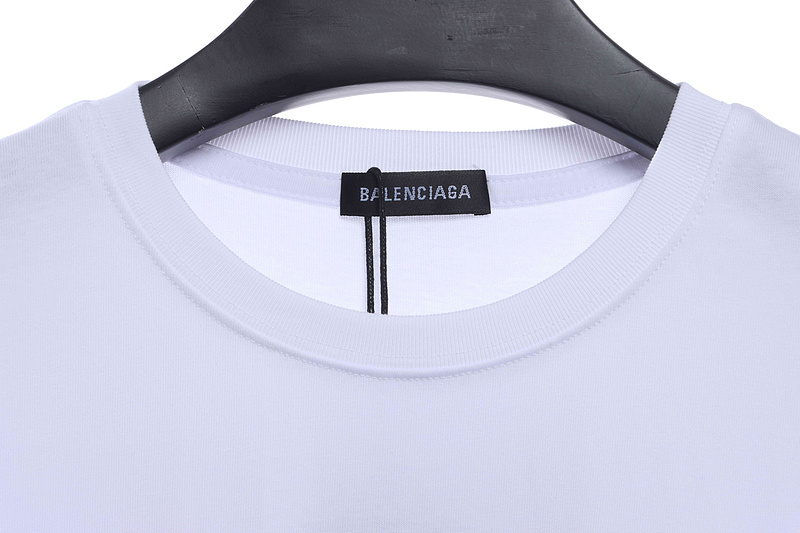 Balenciaga Coke Print Short Sleeve White
