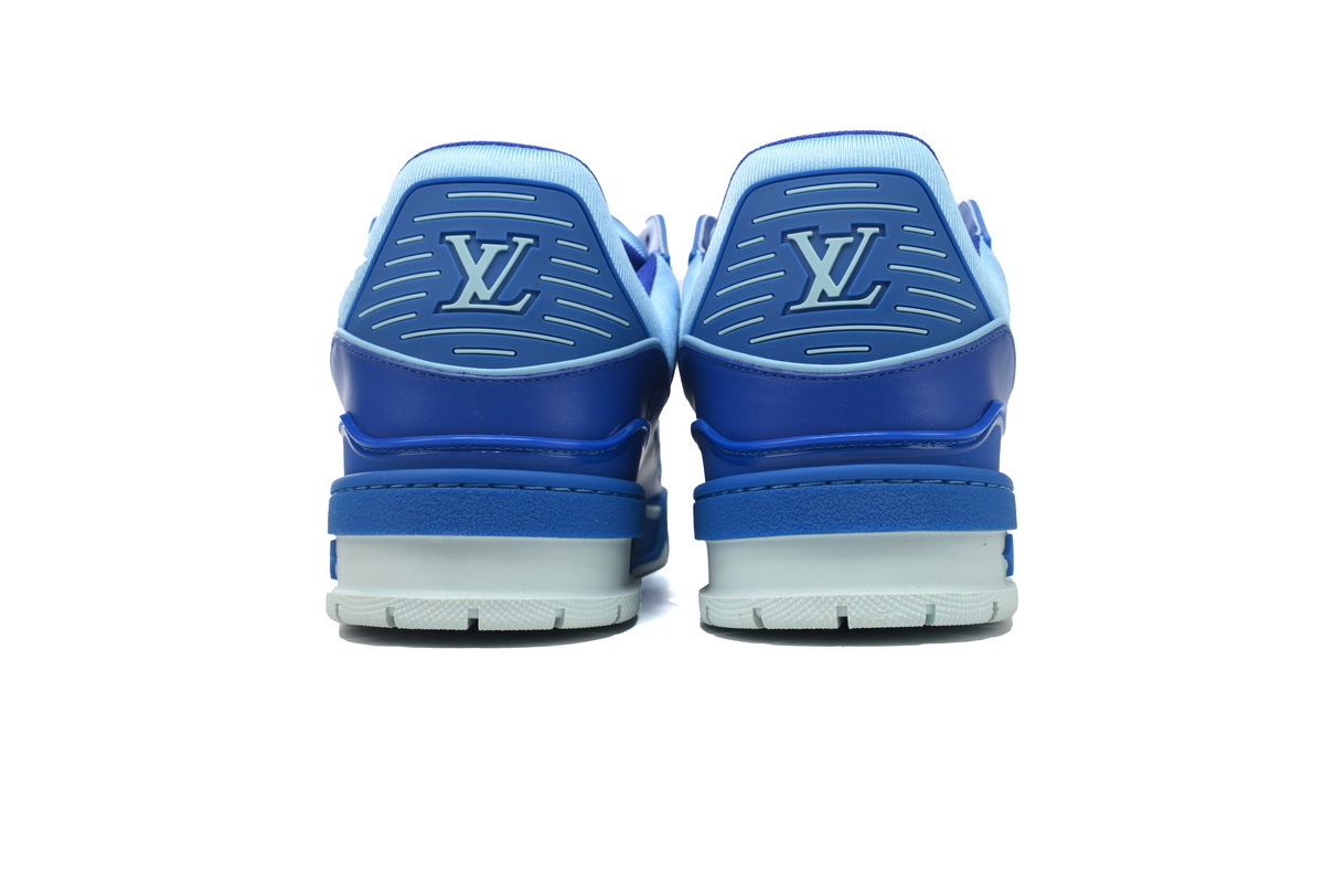 LOUIS VUITTON Trainer White Blue