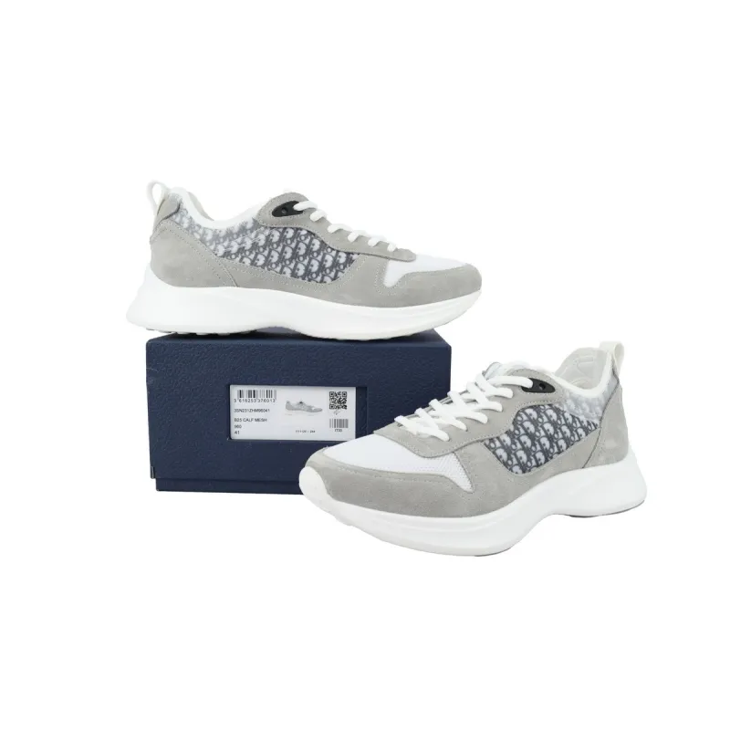 Dior B25 Runner Gray Suede 3SN283ZMI-H865