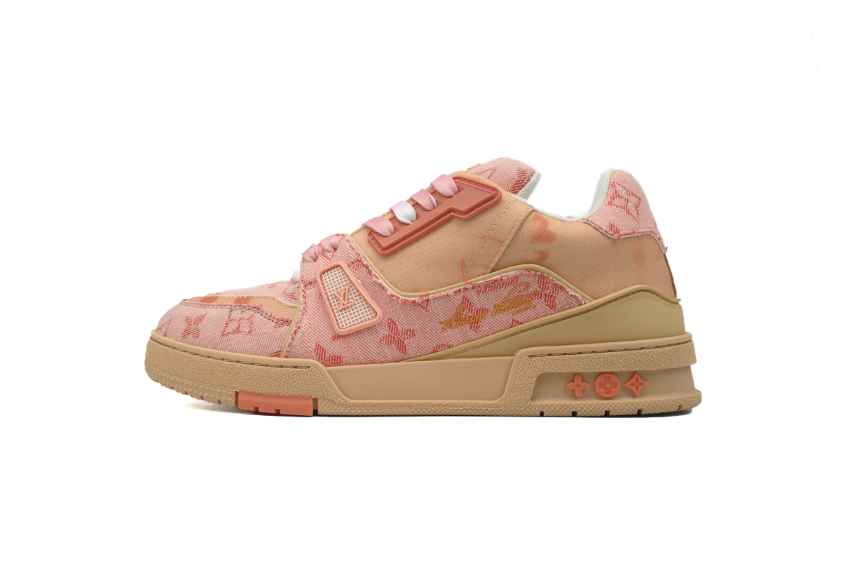 LOUIS VUITTON Trainer Rendering Orange Cloth