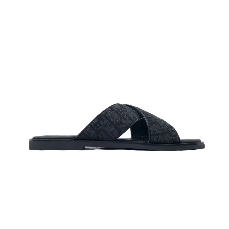PK  God Batch Dior Alias Sandal Black Dior Oblique Jacquard