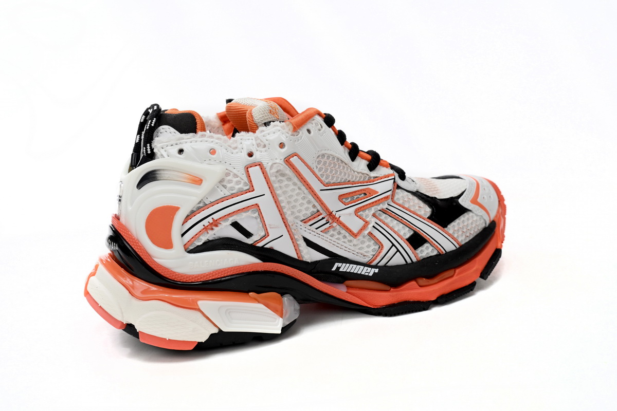 Balenciaga Runner White Orange Black 677402 W3RB7 9051