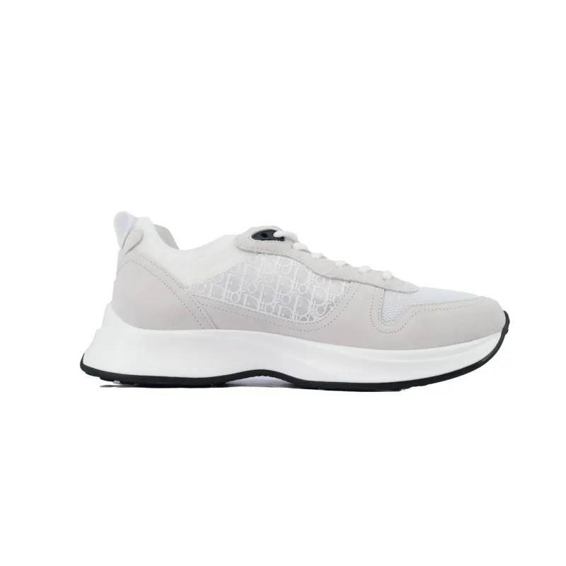 Dior B25 Runner White Oblique Suede 3SN259YTR-H069