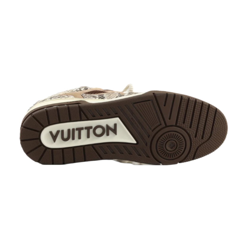 LOUIS VUITTON Skate Sneaker Brown Snakeskin