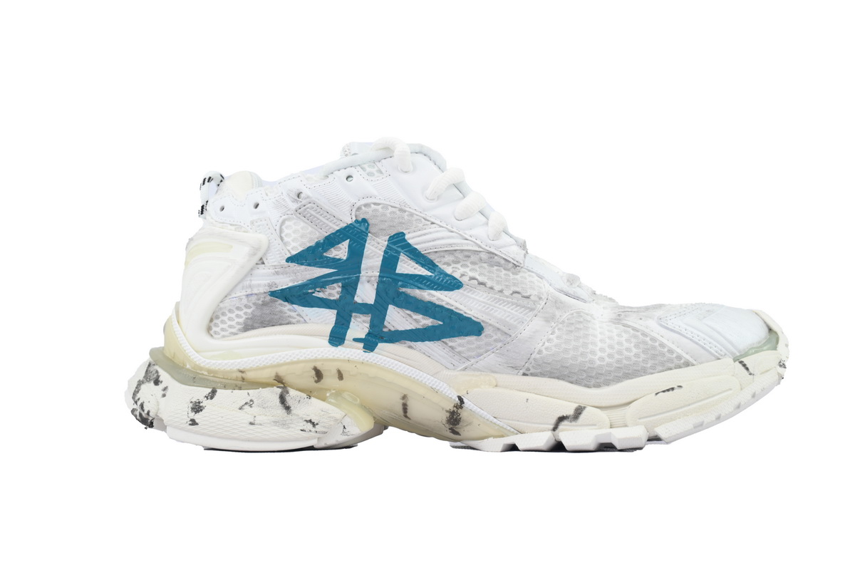 Balenciaga Runner Sneaker 'Graffiti - White Blue' 772774 W3RBQ 9040
