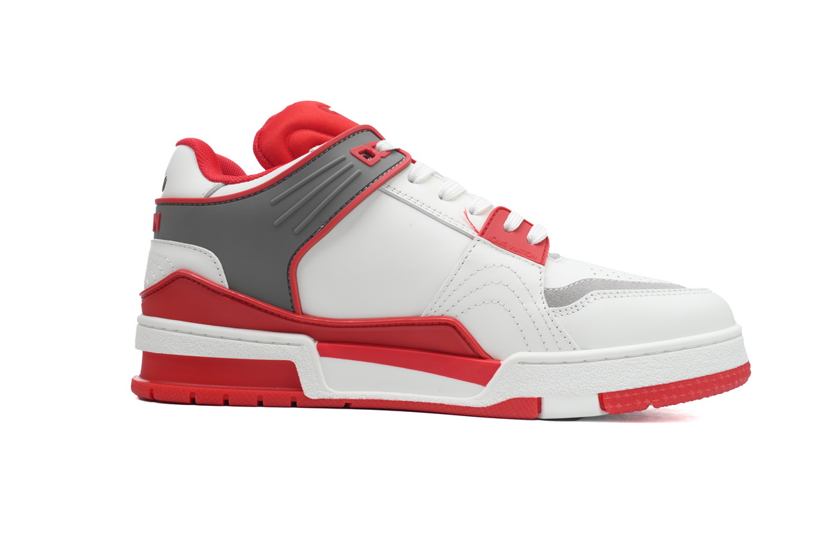 LOUIS VUITTON Trainer White Red