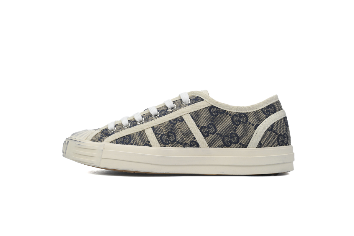 Gucci canvas shoes shell gray