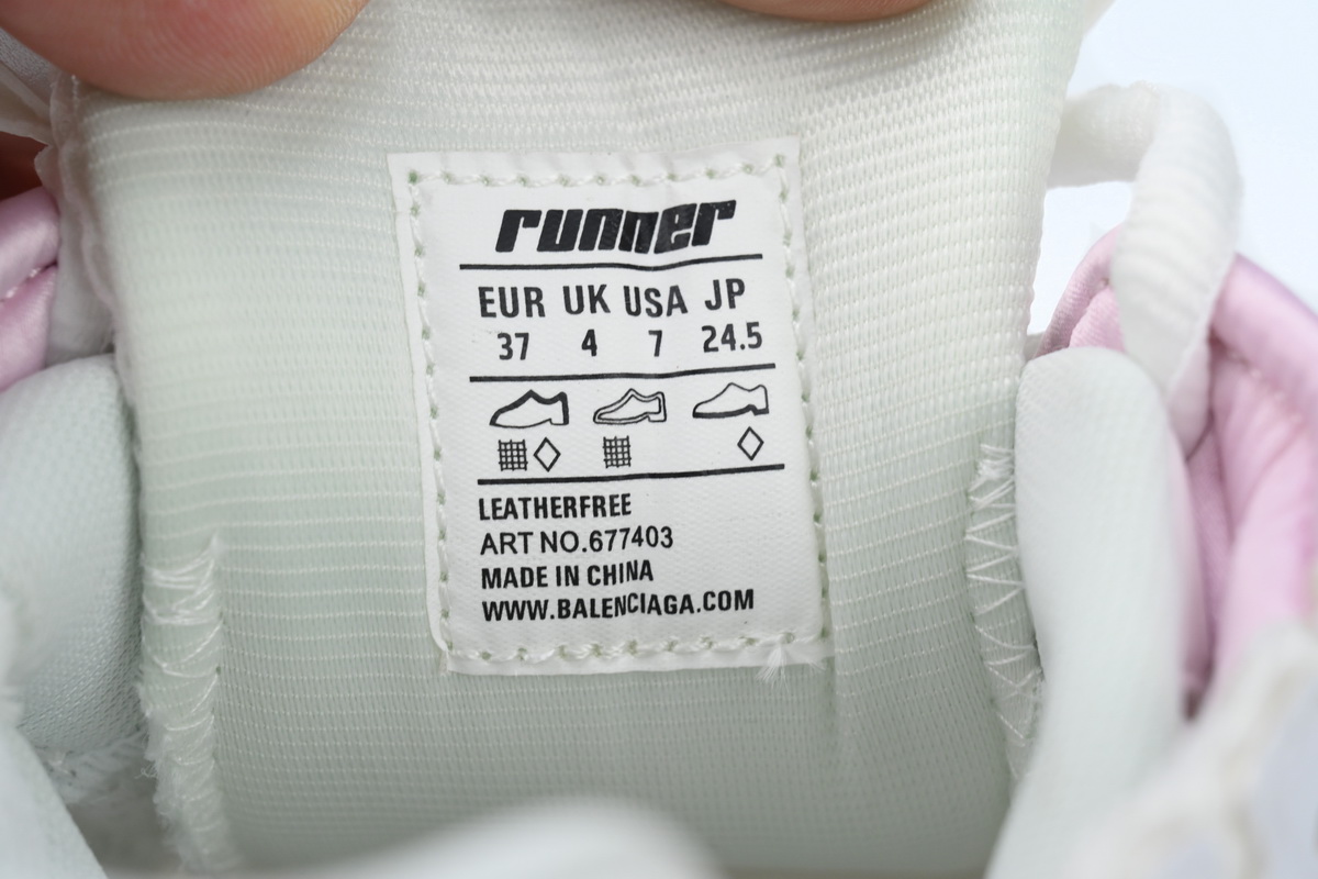 Balenciaga Runner White Pink 677403W3RB39059