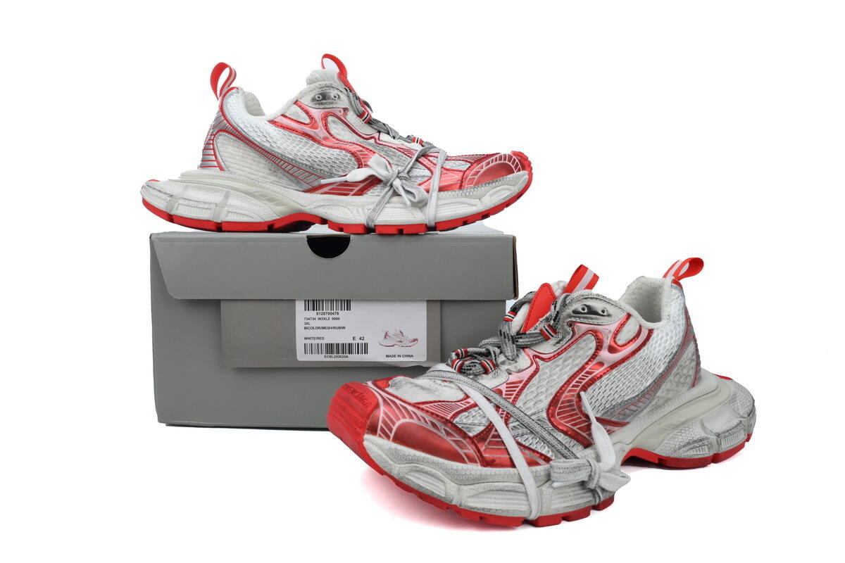 Balenciaga White Red 734734 W3XL2 9060