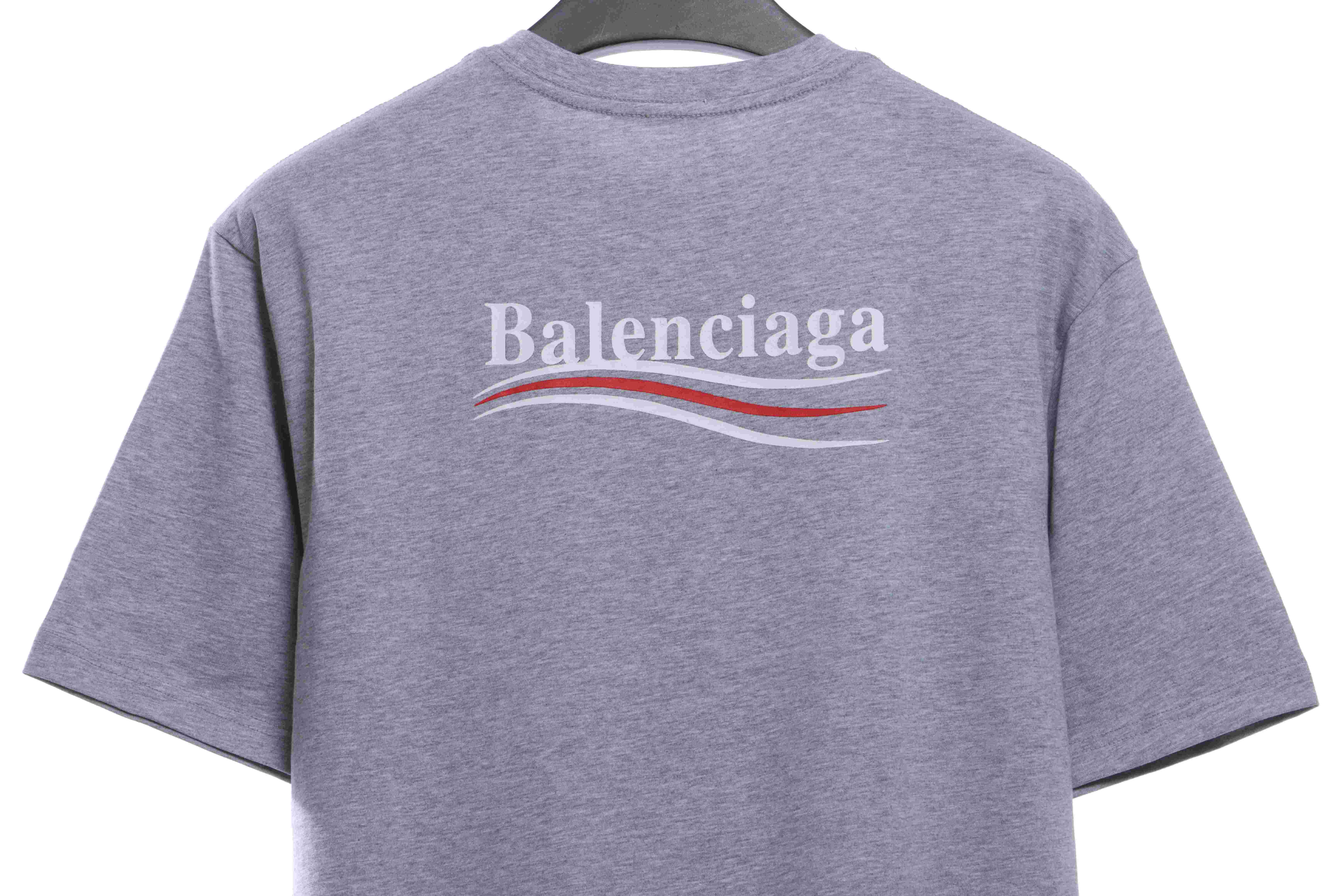 Balenciaga Coke Print Short Sleeve Grey