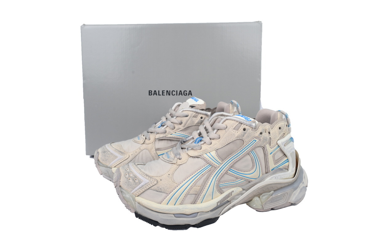 Balenciaga Runner Sneaker Brown Blue 772767 W3RNY 2240